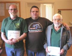 Fred and Norman received a commended certificate